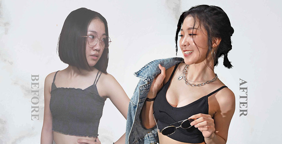 平扁的胸部讓我穿衣服都沒有自信,現在我終於可以大膽的展現性感。