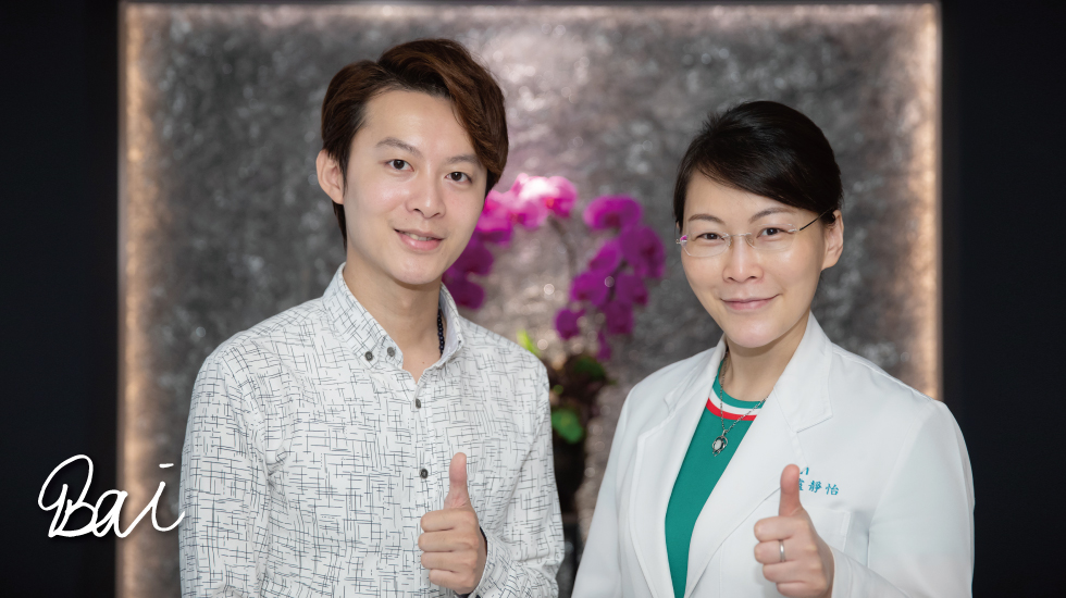 盧靜怡醫師本身保養得宜,就算是年輕人也會怕拍起來比她老呢~